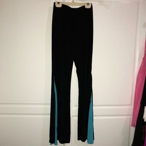 Black and blue pants